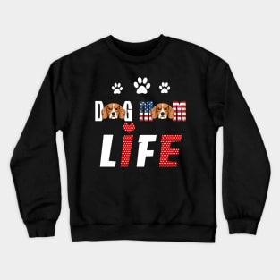 Beagles Mom Life Patriotic America 4Th Of July Crewneck Sweatshirt